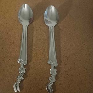 Nestle Quik Bunny Rabbit Spoons Set of 2 Stainless Steel Chocolate Milk Spoons